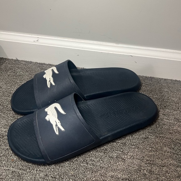 Lacoste Blue Slide Sandals Size 12 - Picture 4 of 9